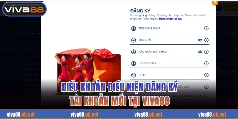 Tuân thủ quy định mở hồ sơ mới VIVA88